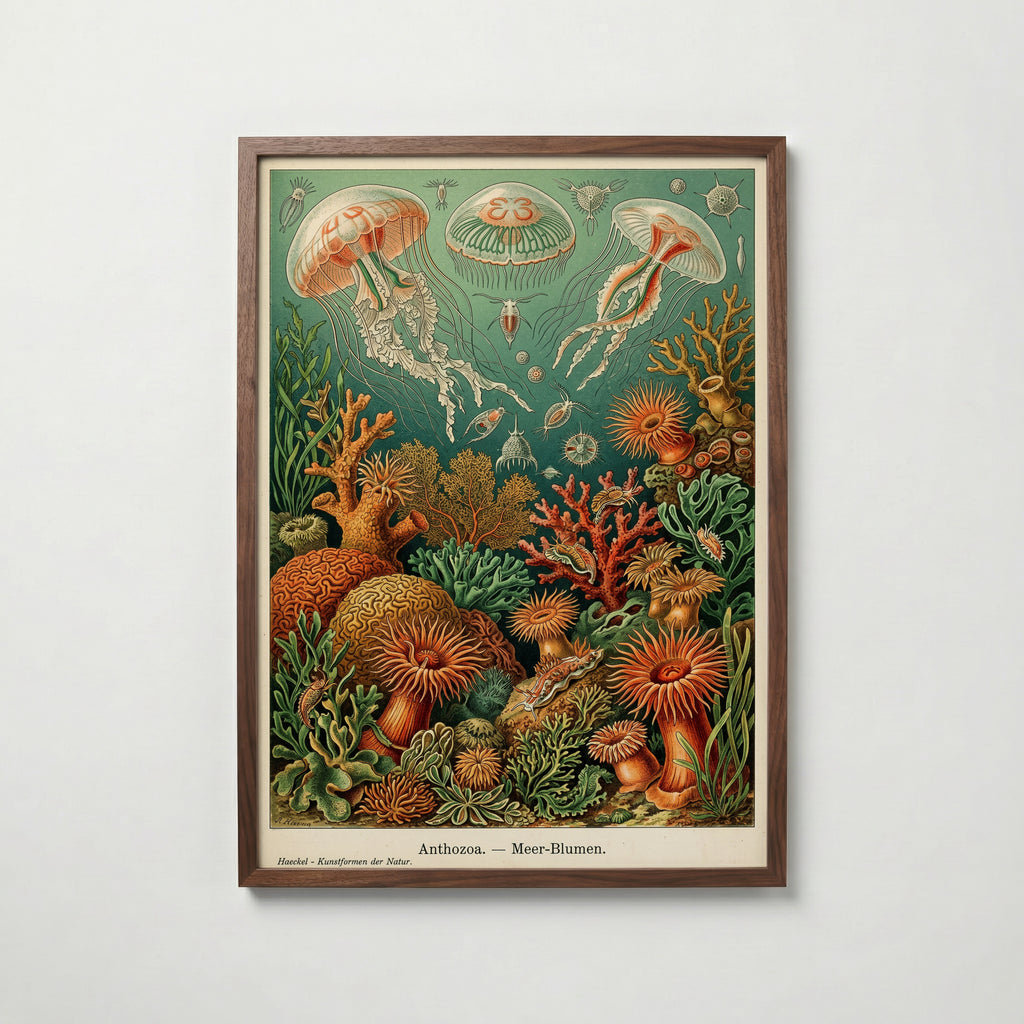 Deep Sea Bloom Poster i vardagsrumsmiljö