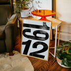 Worn Ink Numerals Poster – i rum 3