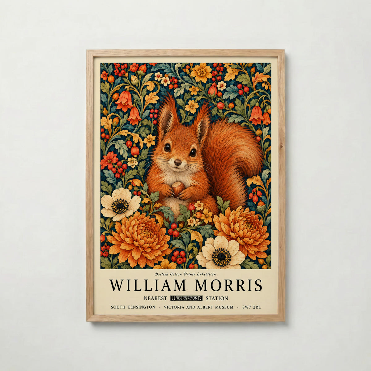William Morris Hazel Squirrel Poster – ekram