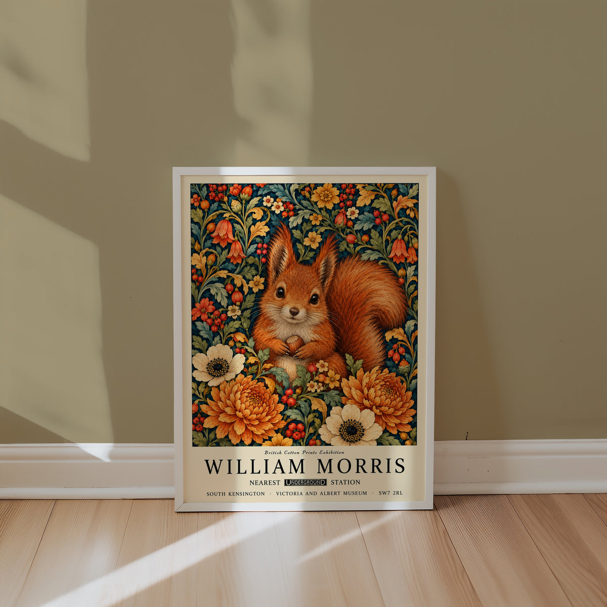 William Morris Hazel Squirrel Poster – i rum 4