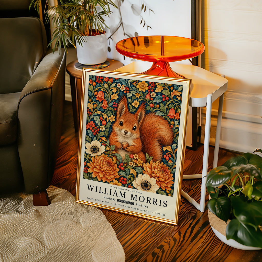 William Morris Hazel Squirrel Poster – i rum 5