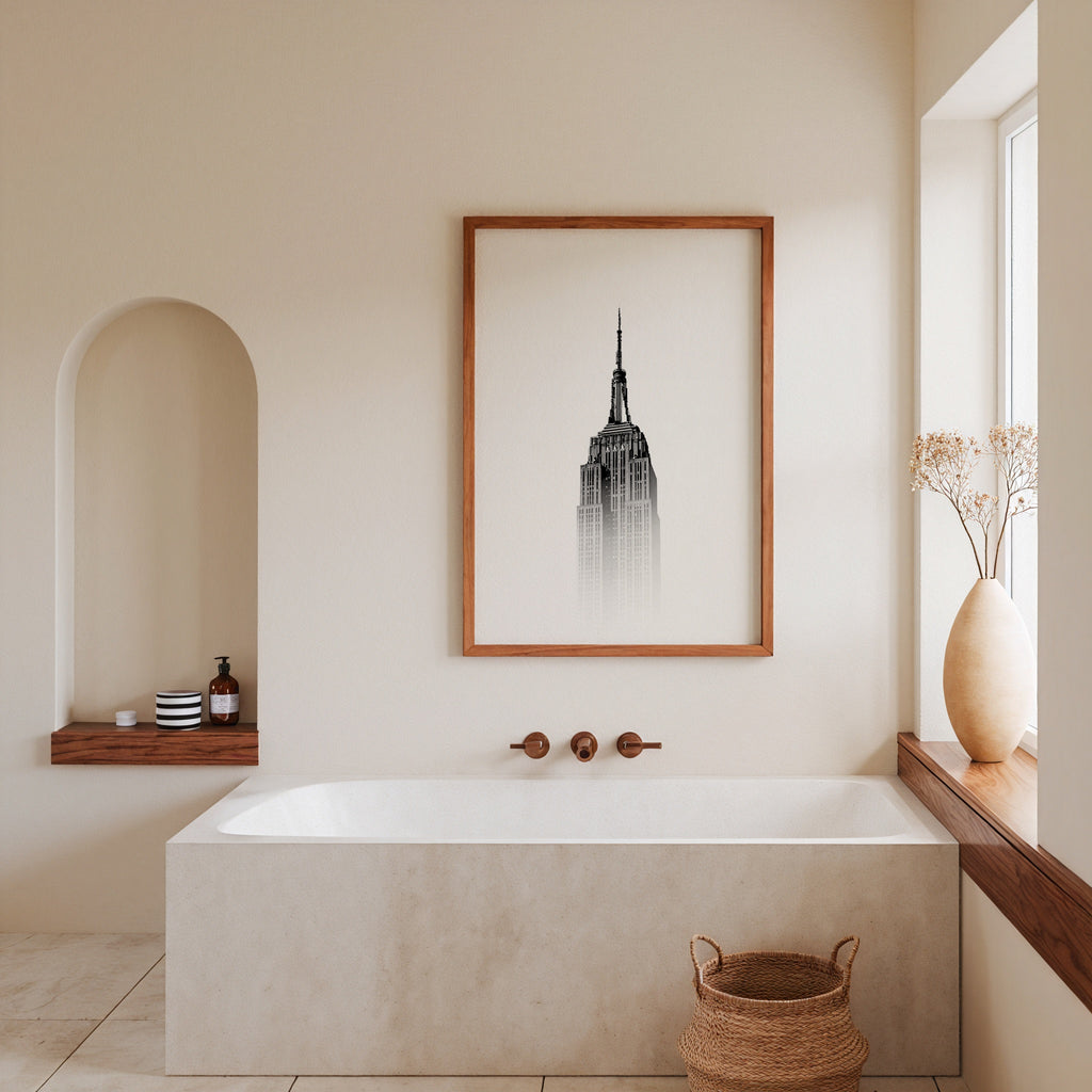 Misty Manhattan Spire Poster – i rum 1