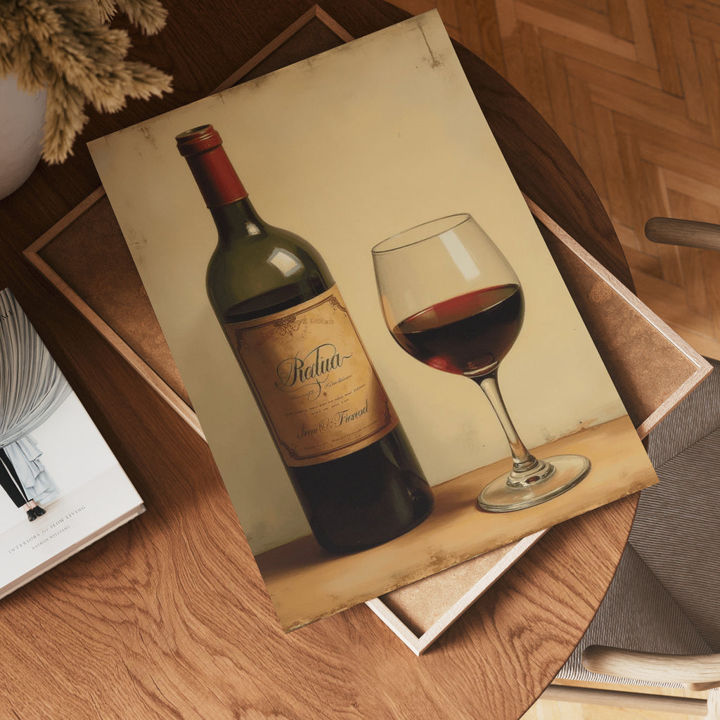 Classic Red Wine – affisch med snyggt motiv, köp enkelt hos Bozetto i flera storlekar