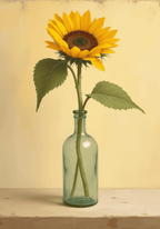 Minimalist glass vase – köp enkelt hos Bozetto konsttryck i hög kvalitet i hög kvalitet
