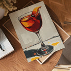 Classic Negroni Drink poster visad rakt fram – Bozetto affisch i hög tryckkvalitet