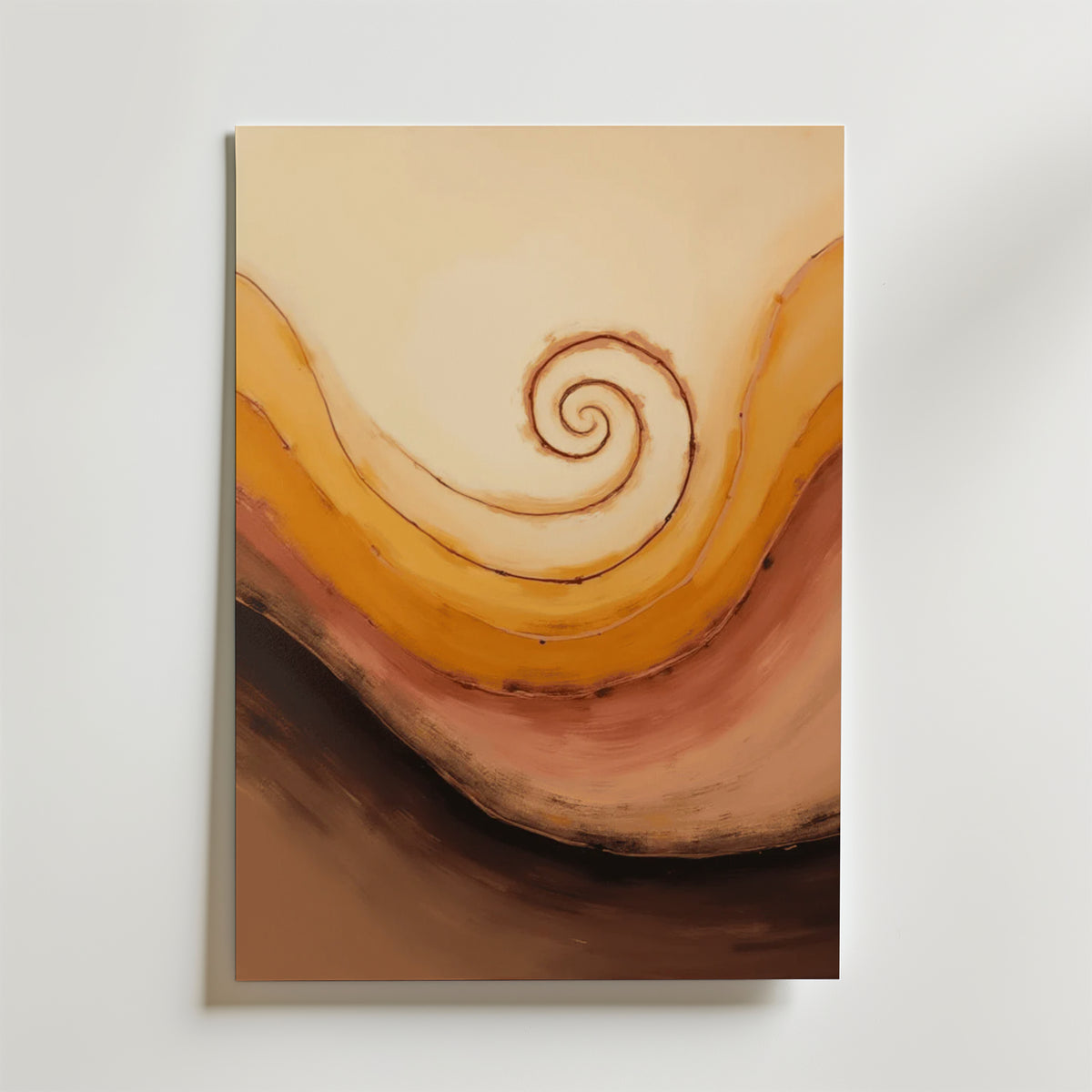 Spiral of Earth – stilfullt konsttryck från Bozetto, tryckt på matt finpapper i hög tryckkvalitet