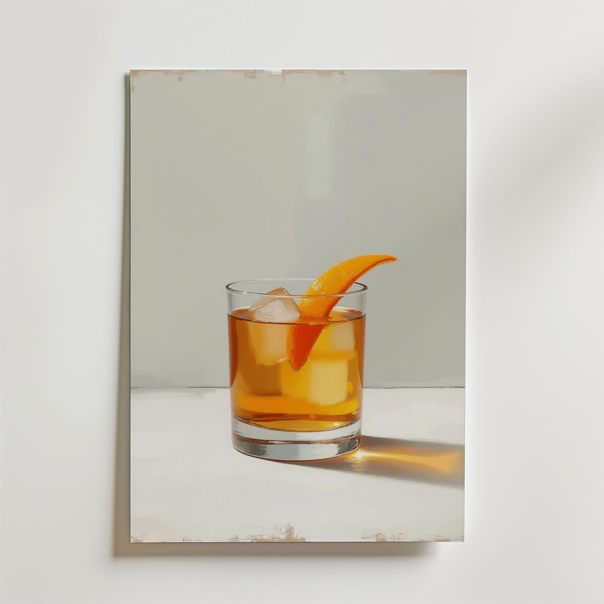 Whiskey Orange Garnish – stilfullt konsttryck från Bozetto, tryckt på matt finpapper