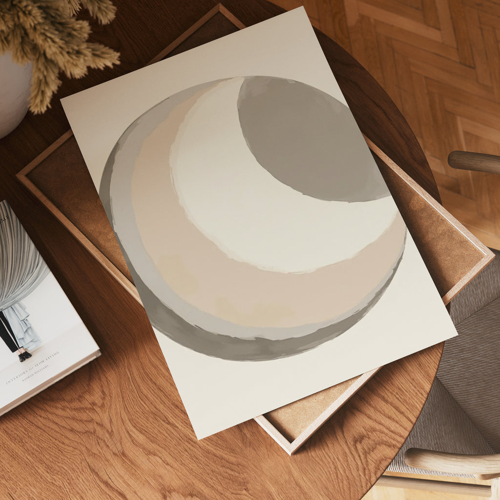 Abstract Moon – affisch med snyggt motiv, köp enkelt hos Bozetto i flera storlekar