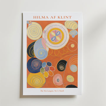 Hilma af Klint The Ten Largest affisch på neutral bakgrund – poster från Bozetto