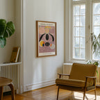 Mockup av Hilma af Klint The Ten affisch på vägg – köp enkelt hos Bozetto i hög kvalitet