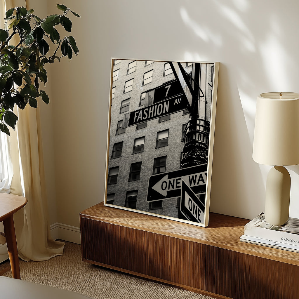 Fashion Avenue Sign Poster – i rum 3