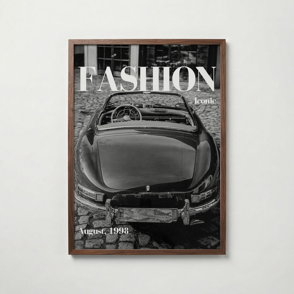Black Roadster Cover Poster – valnötsram