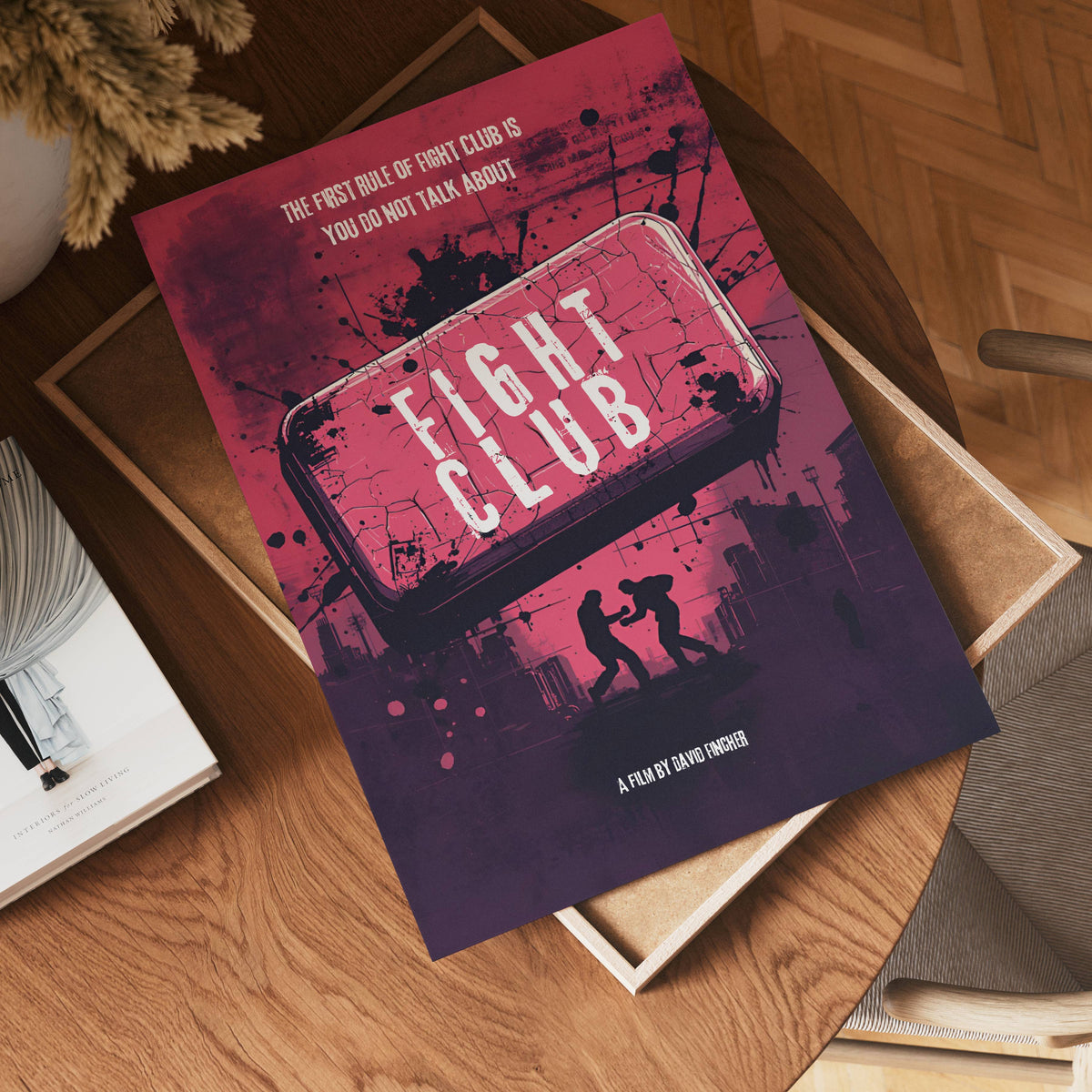 Fight Club No.2 poster visad rakt fram – Bozetto affisch i hög tryckkvalitet i hög tryckkvalitet