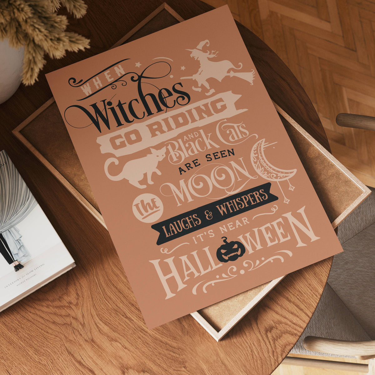 When Witches Go Riding – affisch med stilfullt motiv från Bozetto i hög kvalitet