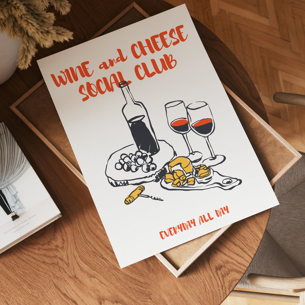 Social Club poster visad rakt fram – Bozetto affisch i hög tryckkvalitet i hög tryckkvalitet
