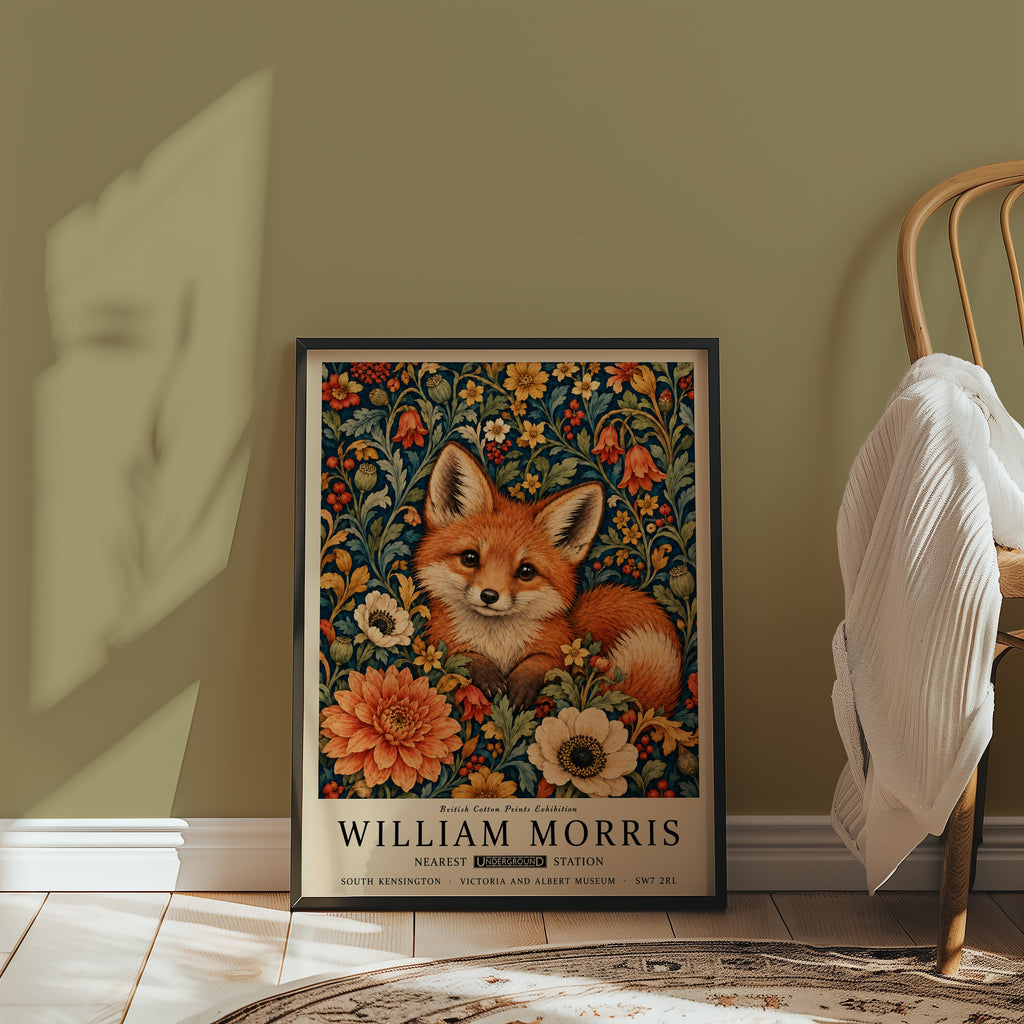 William Morris Velvet Fox Poster – i rum 1