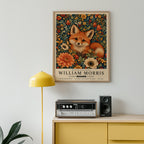 William Morris Velvet Fox Poster – i rum 3