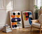 Bauhaus Form and Function poster visualiserad på vägg – från Bozetto i hög kvalitet