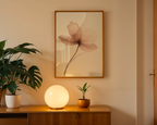 Mockup av Daisy Delight No.2 affisch på vägg – köp enkelt hos Bozetto i hög kvalitet