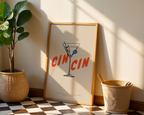 Mockup av Cin CIn Classic Collection affisch på vägg – köp enkelt hos Bozetto i hög kvalitet