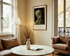 Mockup av Van Gogh Skeleton With affisch på vägg – köp enkelt hos Bozetto i hög kvalitet
