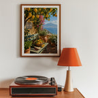 Marco Ricci Giardino dei Limoni Poster – solig citrusträdgård längs Sorrentokysten i södra Italien