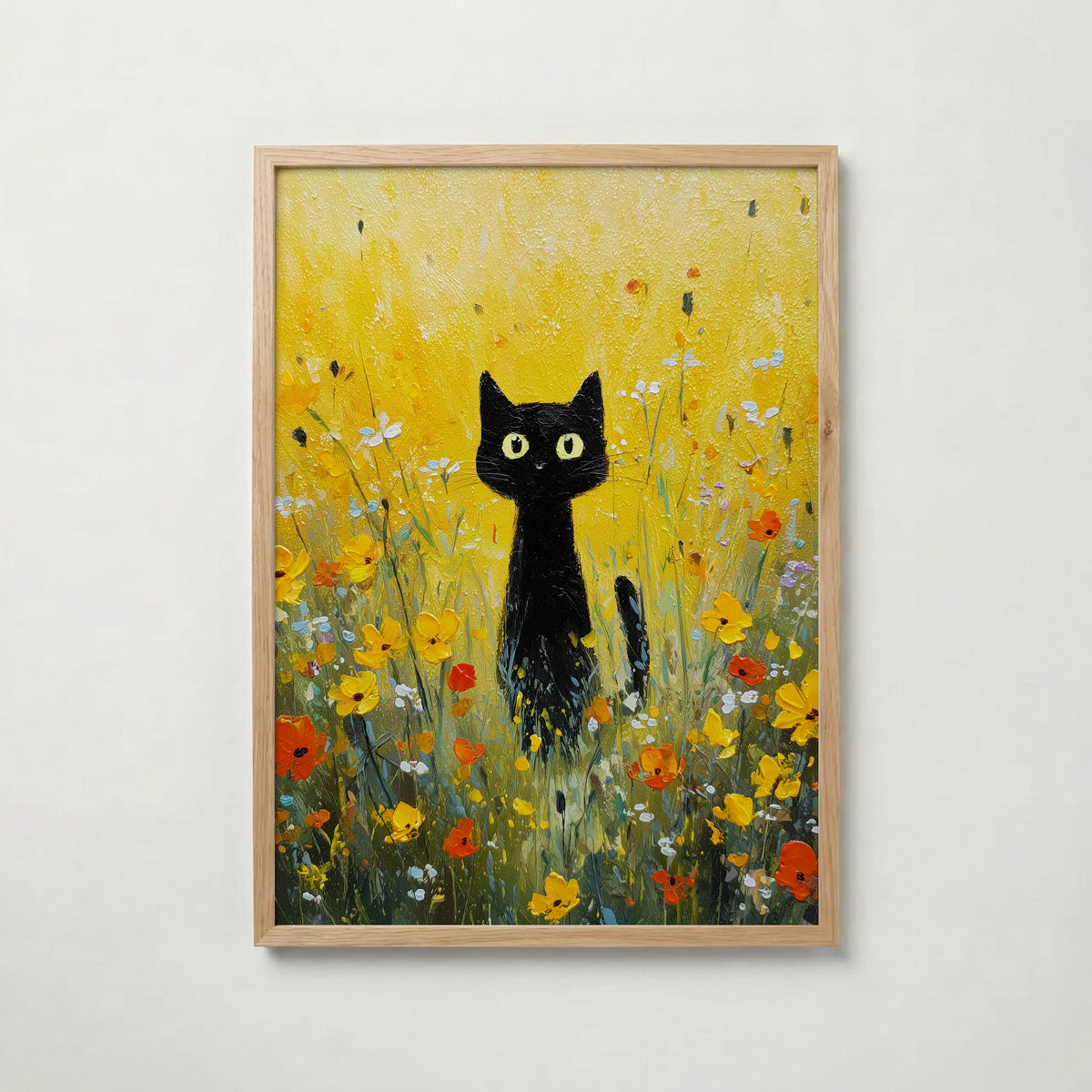 Golden Meadow Watcher – affisch med snyggt motiv, köp enkelt hos Bozetto i flera storlekar