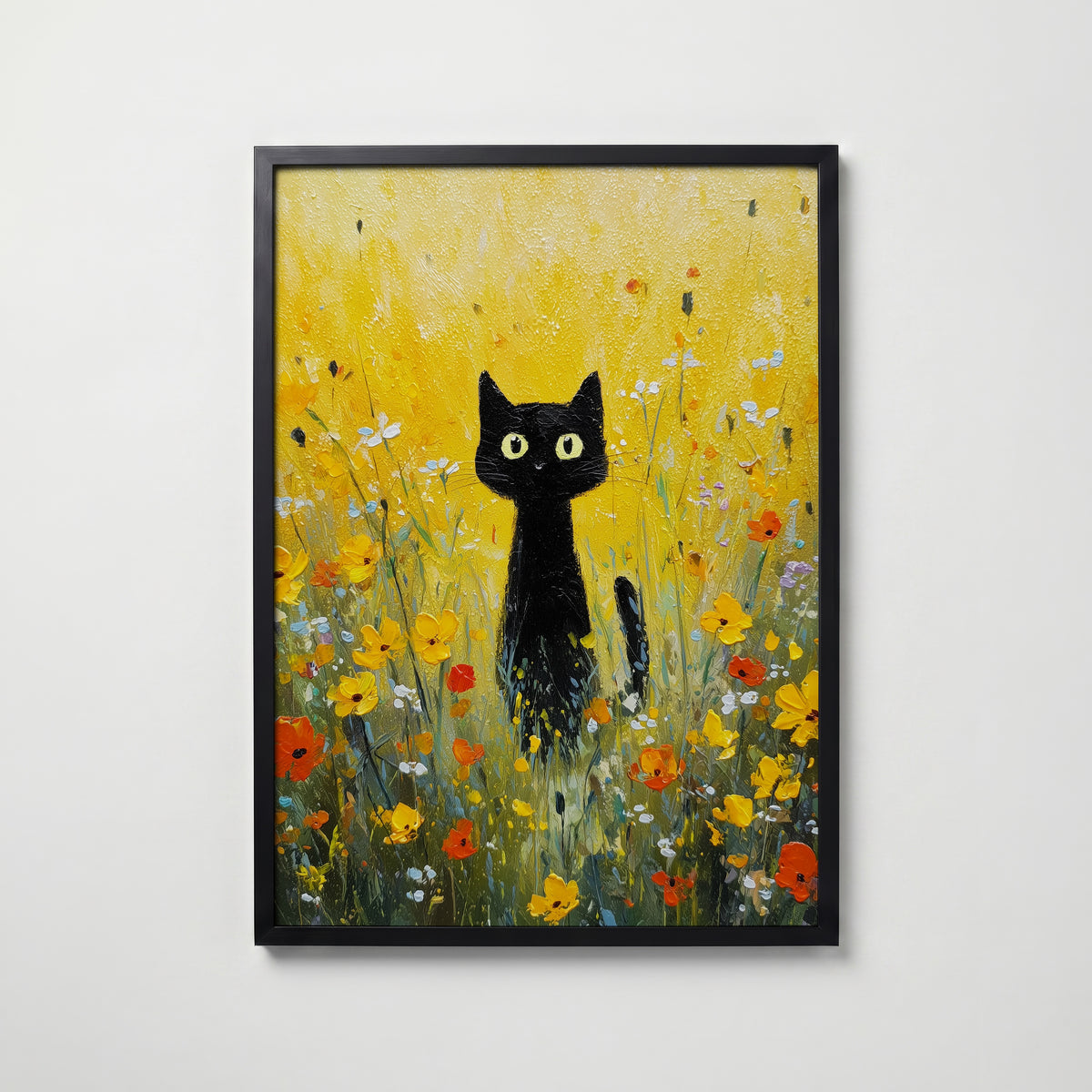 Golden Meadow Watcher – köp enkelt hos Bozetto konsttryck i hög kvalitet i hög kvalitet