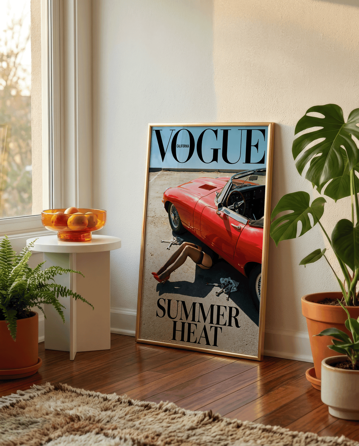 Vogue Summer Heat poster visad rakt fram – Bozetto affisch i hög tryckkvalitet i hög tryckkvalitet