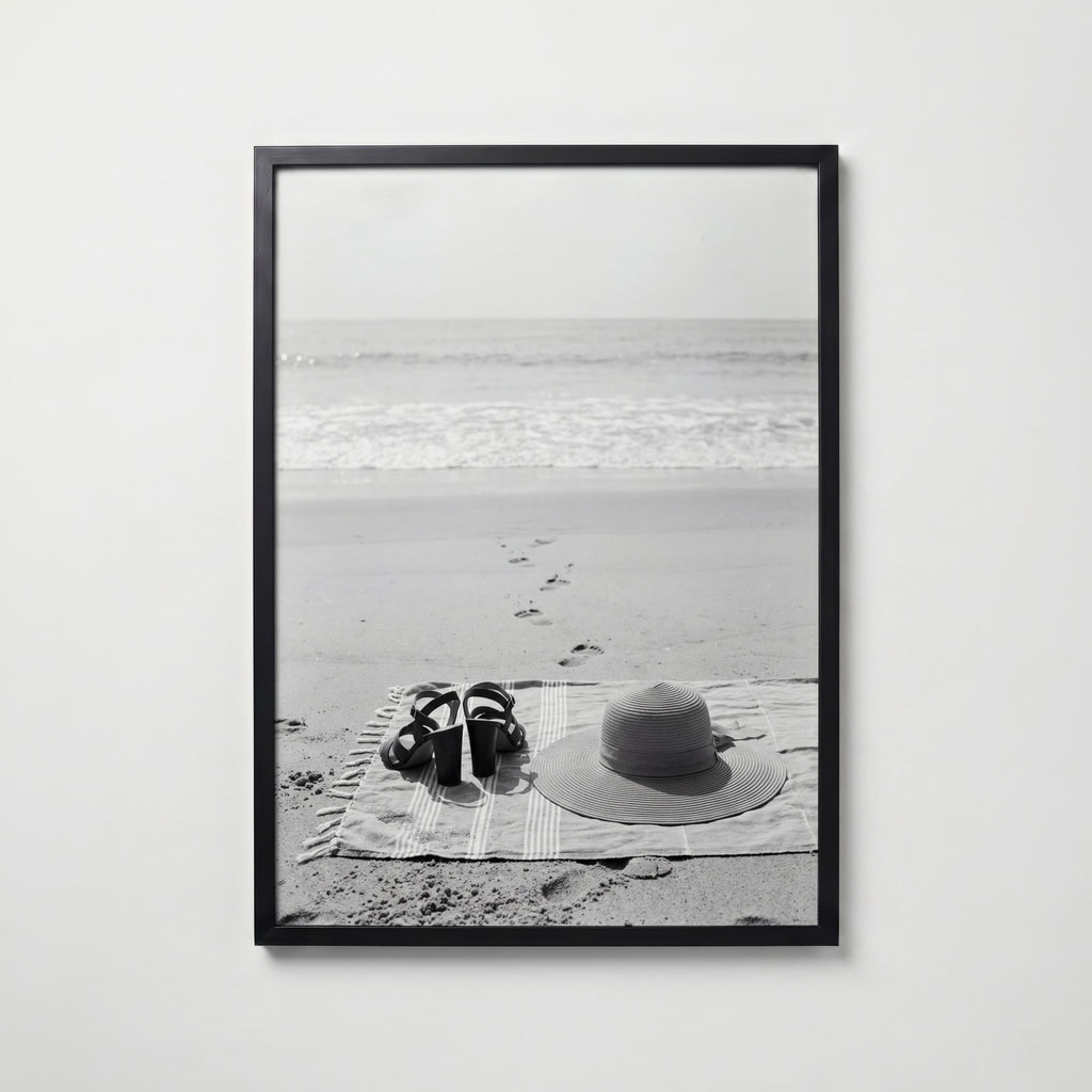 Gone Swimming Poster – svart ram