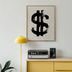 Inked Dollar Sign Poster – i rum 1