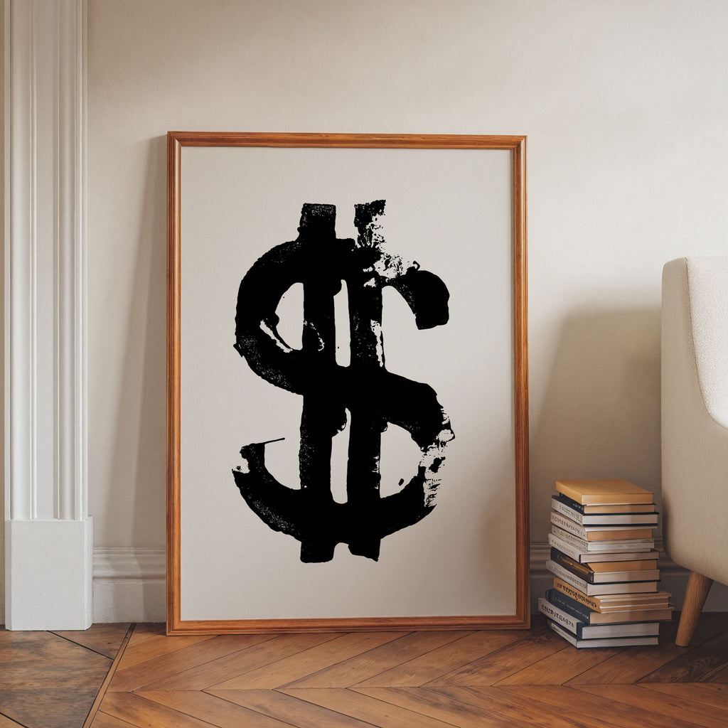 Inked Dollar Sign Poster – i rum 2