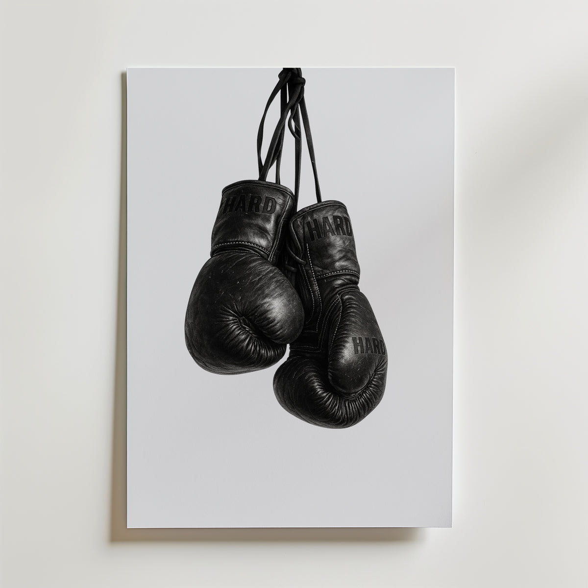 Worn Boxing Gloves Poster – canvas utan passepartout