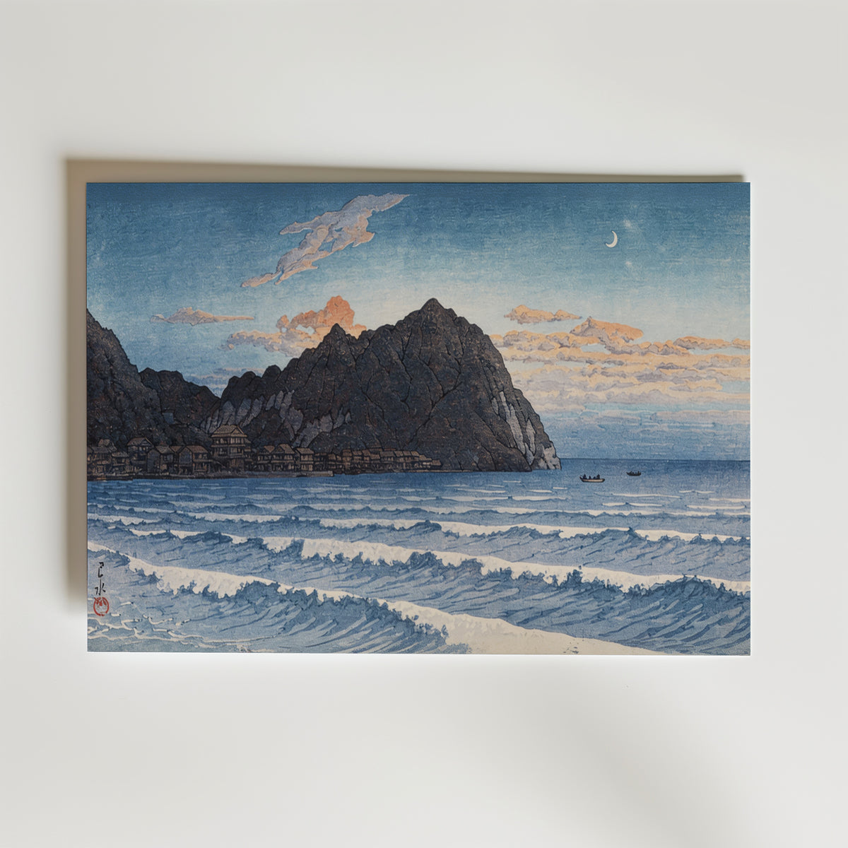 Kominato Boshu Hasui Kawase – stilfullt konsttryck från Bozetto, tryckt på matt finpapper