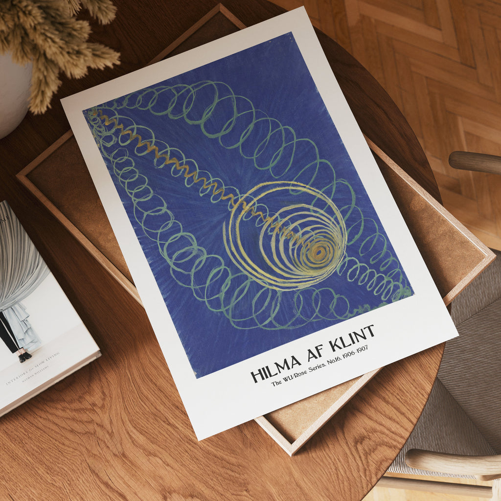 Visualisering av Hilma af Klint The WU Rose poster på vägg – köp enkelt hos Bozetto
