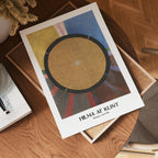 Hilma af Klint The Altarpiece poster visualiserad på vägg – stilren mockup från Bozetto
