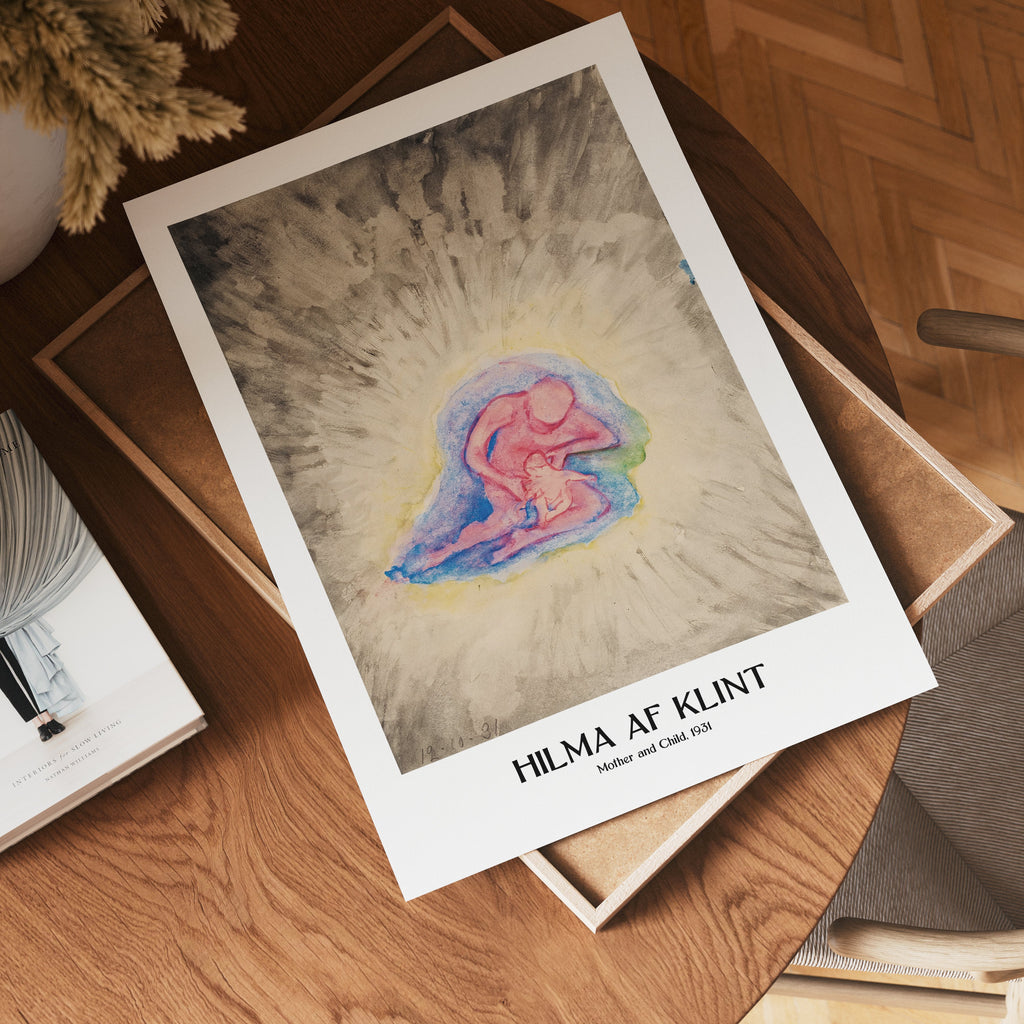 Affischmockup för Hilma af Klint Mother and – köp enkelt hos Bozetto i hög kvalitet