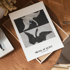 Affischmockup för Hilma af Klint The Swan No.1 – köp enkelt hos Bozetto i hög kvalitet