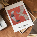 Hilma af Klint The Swan No.9 i väggmockup – konsttryck från Bozetto i hög kvalitet