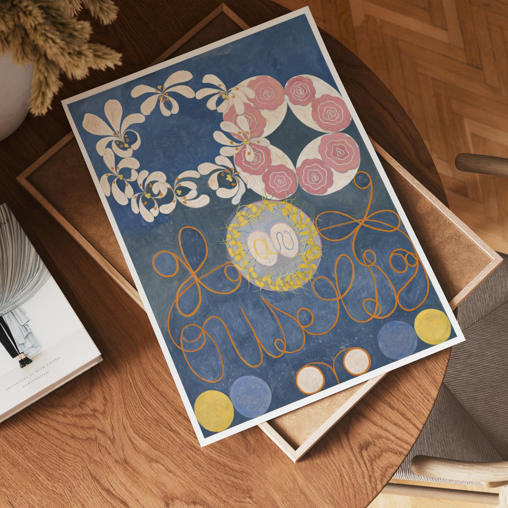 Hilma af Klint The Ten Largest – stilfullt konsttryck från Bozetto, tryckt på matt finpapper