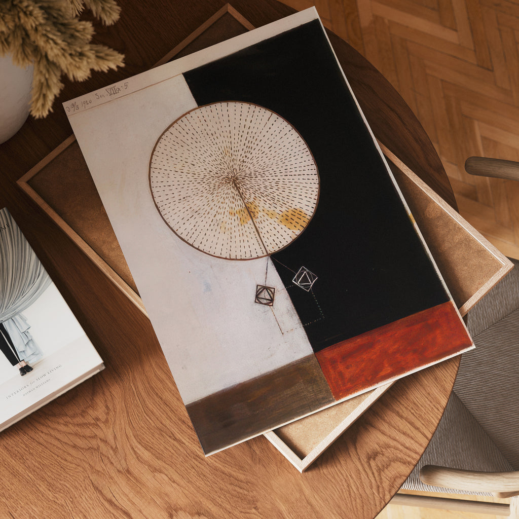 Hilma af Klint Geometry poster visad rakt fram – Bozetto affisch i hög tryckkvalitet