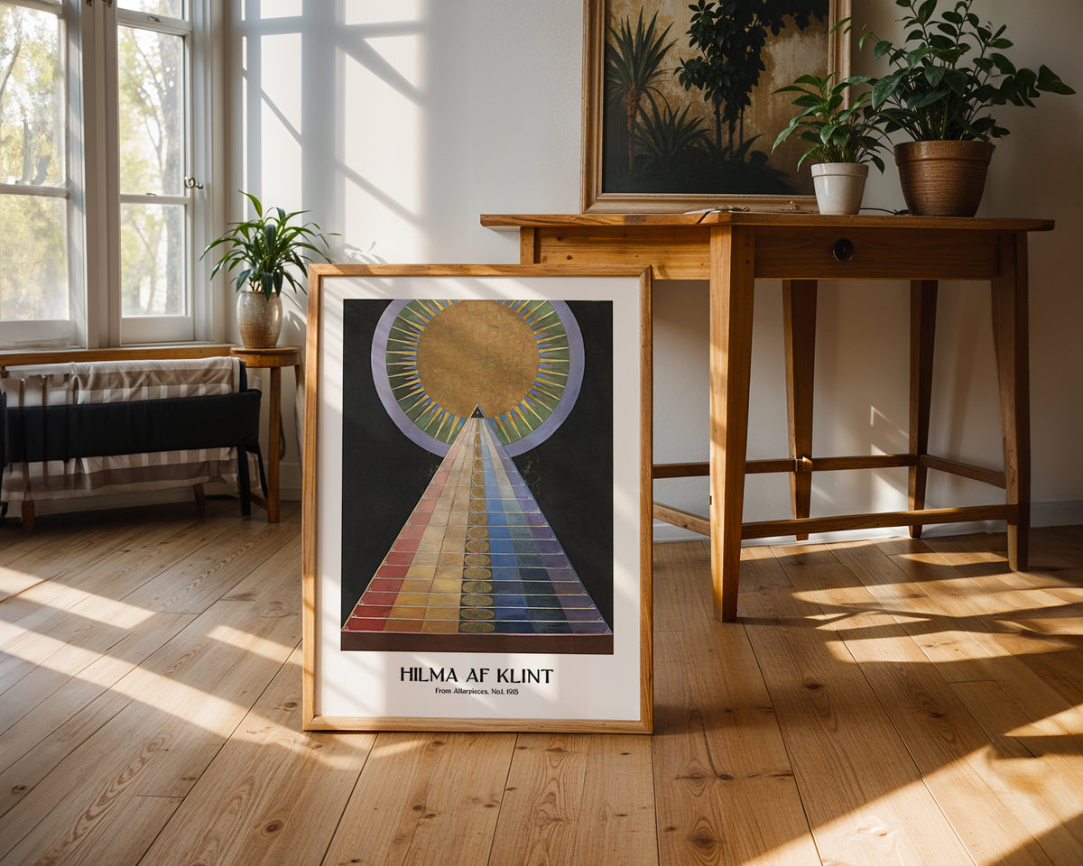 Väggmockup med Hilma af Klint The – köp enkelt hos Bozetto affisch i hög kvalitet