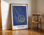 Hilma af Klint The WU Rose poster visualiserad på vägg – från Bozetto i hög kvalitet