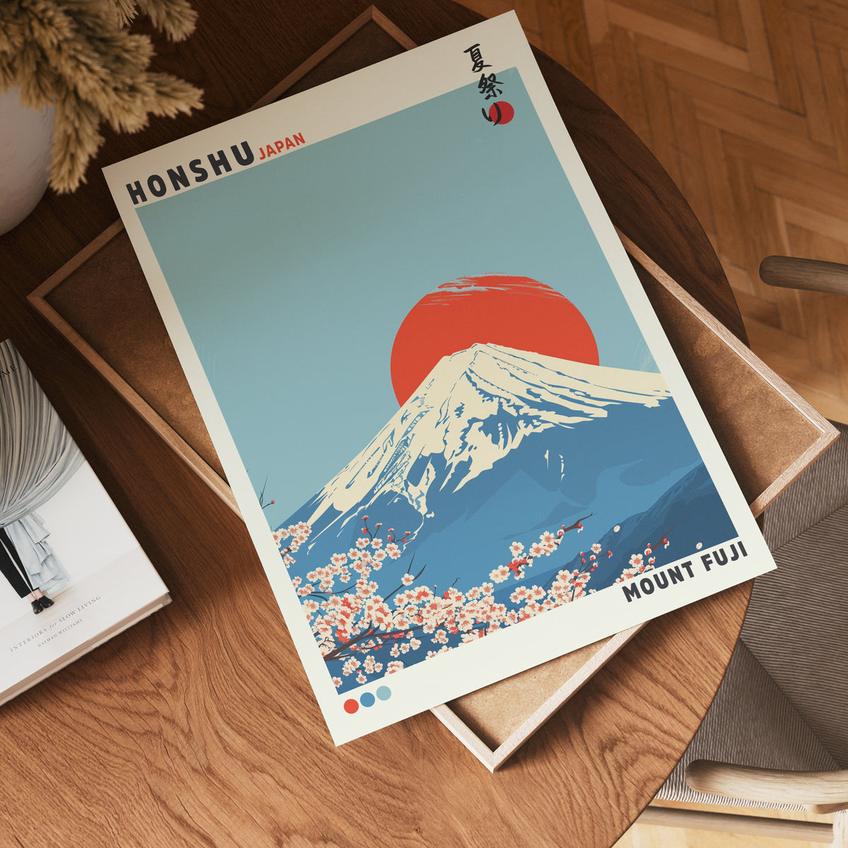 Cherry Blossom Mountain – affisch med stilfullt motiv från Bozetto i hög kvalitet