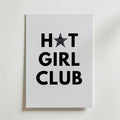 Hot Girl Club Poster – canvas utan passepartout