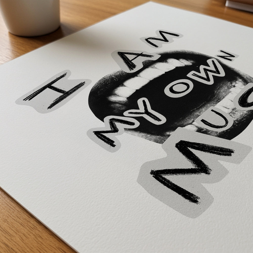 My Own Muse Poster – närbild på papper