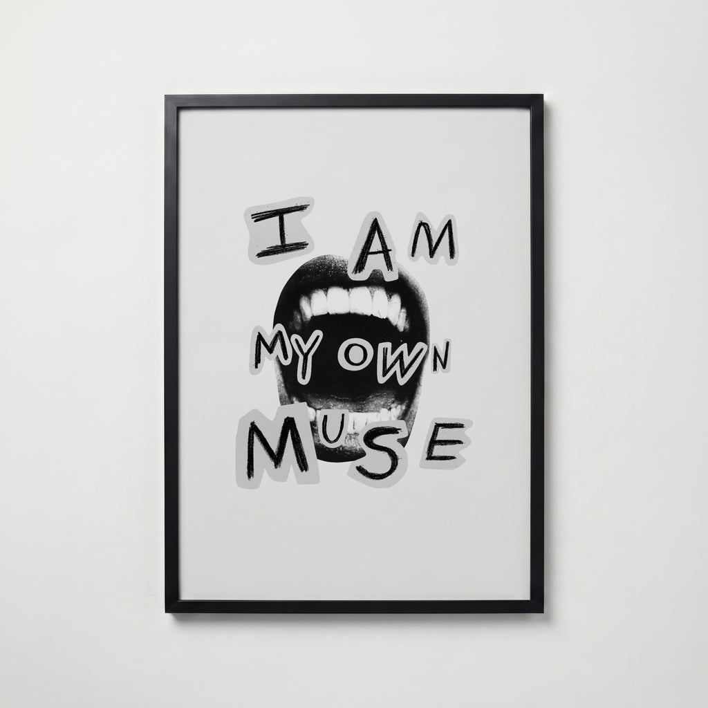 My Own Muse Poster – svart ram