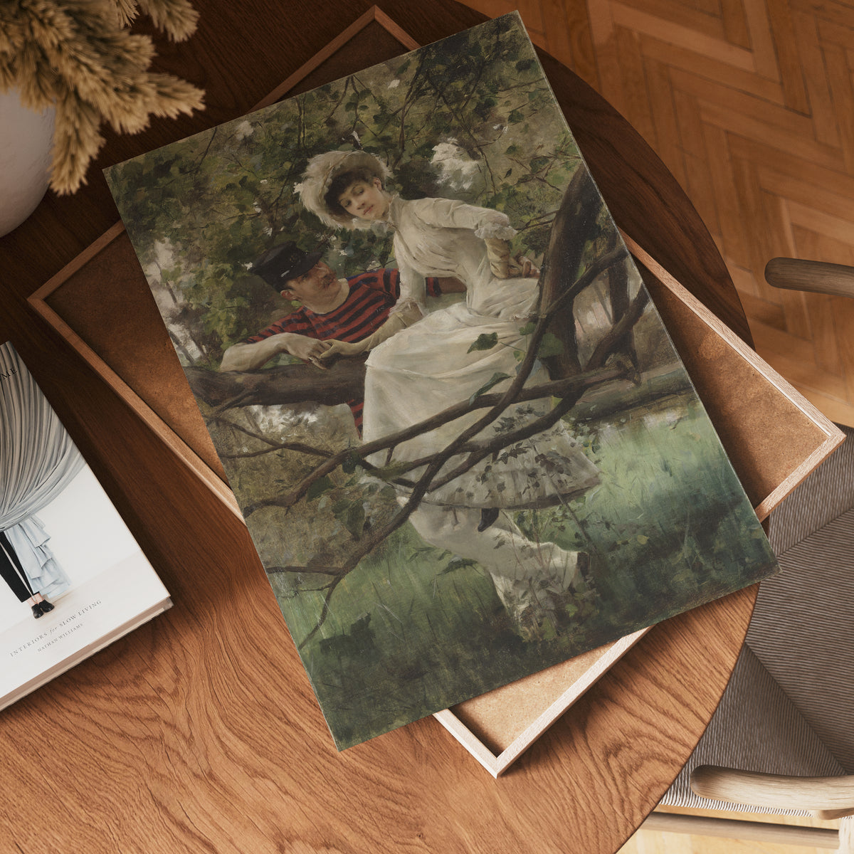 Carl Larsson Idyll poster visad rakt fram – Bozetto affisch i hög tryckkvalitet i hög tryckkvalitet