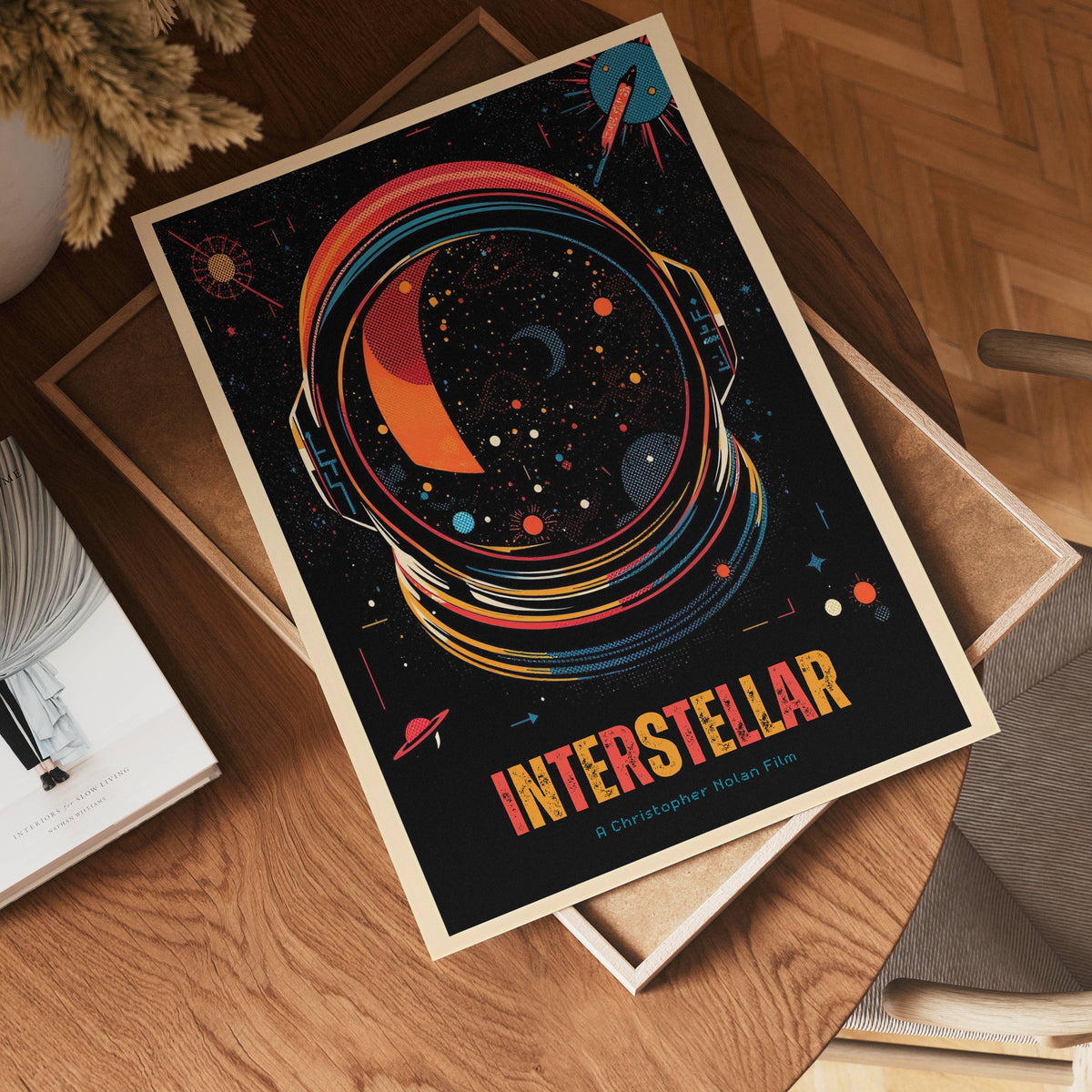 Interstellar poster visad rakt fram – Bozetto affisch i hög tryckkvalitet i hög tryckkvalitet