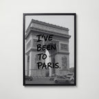 Been To Paris Poster – svart ram